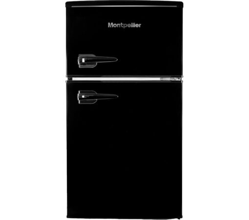 MONTPELLIER Retro MAB2035EK 80/20 Undercounter Fridge Freezer - Black, Black