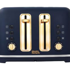 MORPHY RICHARDS Accents 242045 4-Slice Toaster - Midnight Blue & Gold, Blue