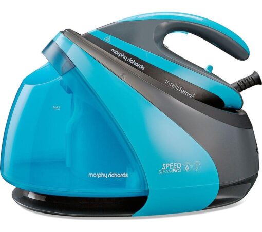 MORPHY RICHARDS Speed Steam Pro Intel®itemp 332103 Steam Generator Iron - Black & Teal