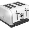 MORPHY RICHARDS Venture Retro 240333 4-Slice Toaster - Tungsten, Silver/Grey