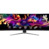 MSI MPG 491CQP Super Ultra Wide Quad HD 49" Curved Quantum Dot Gaming Monitor - Black, Black