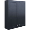 Malmo Wall Hung 2-Door Storage Unit 600mm Wide - Indigo Ash - Signature