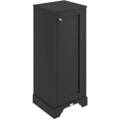 Matt Black Tall Boy Storage Unit 465mm Wide - Bayswater