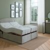 Mibed Pocket Kingsize Adjustable Bed With Drawer - Dark Grey