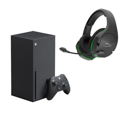 Microsoft Xbox Series X & CloudX Stinger Coreu0026tradeXbox Wireless Gaming Headset Bundle, Black