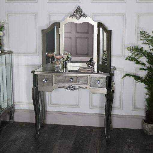 Mirrored Dressing Table and Vanity Mirror - Tiffany Range