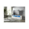 Mmt Furniture Designs Ltd - Modern White 200cm Matt Gloss tv Stand Cabinet Suitable for 55 65 70 75 80 Inch 4K led Flat Screen TV's - White