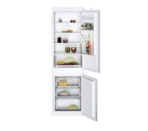 NEFF N30 KI7861SE0G Integrated 60/40 Fridge Freezer - Sliding Hinge, White