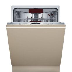 NEFF N50 S155ECX07G Full-size Fully Integrated WiFi-enabled Dishwasher, Silver/Grey