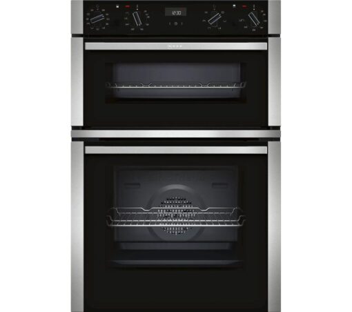 NEFF N50 U1ACE5HN0B Electric Double Oven - Stainless Steel, Stainless Steel