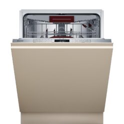 NEFF N70 S187ZCX03G Full-size Fully Integrated WiFi-enabled Dishwasher, Silver/Grey