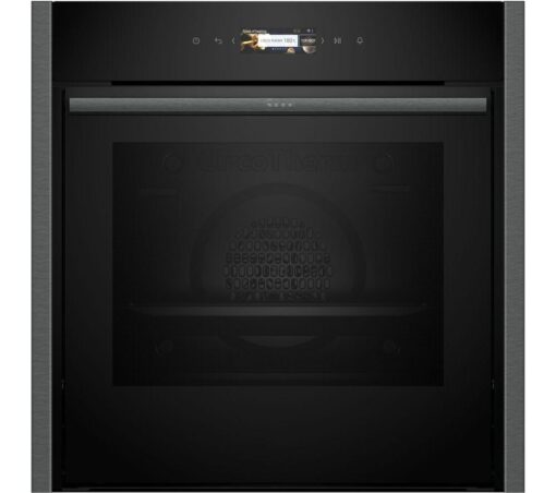 NEFF N70 Slide&Hide B54CR71G0B Electric Pyrolytic Smart Oven - Graphite, Black