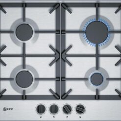 NEFF N70 T26DS49N0 58 cm Gas Hob - Stainless Steel, Stainless Steel