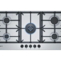 NEFF N70 T29DS69N0 92 cm Gas Hob - Stainless Steel, Stainless Steel