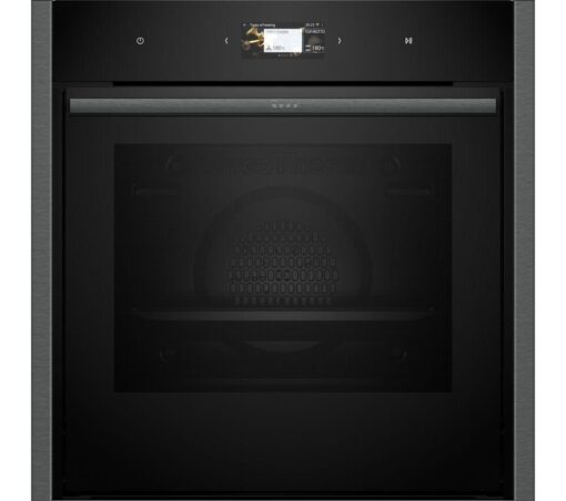 NEFF Slide&Hide N90 B64CS71G0B Electric Pyrolytic Smart Oven - Graphite, Black,Silver/Grey