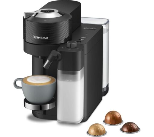 NESPRESSO by De'Longhi Vertuo Lattissima ENV300.B Smart Coffee Machine - Black, Black