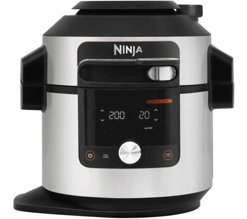 NINJA Foodi MAX 15-in-1 SmartLid OL750UK Multicooker & Air Fryer - Stainless Steel & Black, Stainless Steel