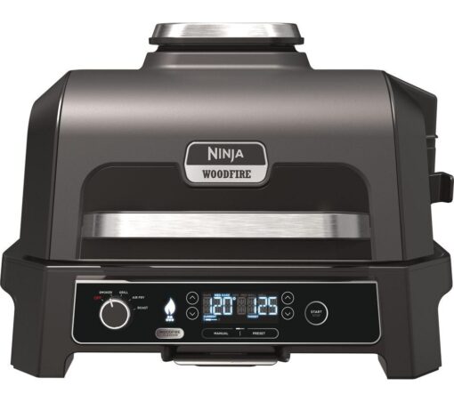 NINJA Woodfire Pro XL OG850UK Outdoor Electric BBQ Grill & Smoker - Black & Grey