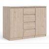 Naia Sideboard 4 Drawers 2 Doors in Jackson Hickory Oak