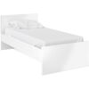 Naia Single Bed 3ft (90x190) in White High Gloss