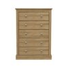 Netfurniture - Kent 5 Drawer Chest Oak - Oak