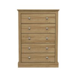 Netfurniture - Kent 5 Drawer Chest Oak - Oak