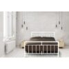 Nightingale Industrial White Scaffold Metal Bed Frame