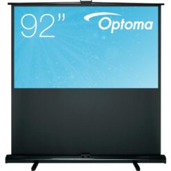 OPTOMA Panoview DP-9092MWL Portable Pull Up Projector Screen, Black