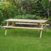 Oakham 7ft Picnic Bench - L213 x W140 x H72.5 cm - Light Green