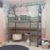 Otylia Loft Bed with Safety Guard Rails and Bonnell Mattress