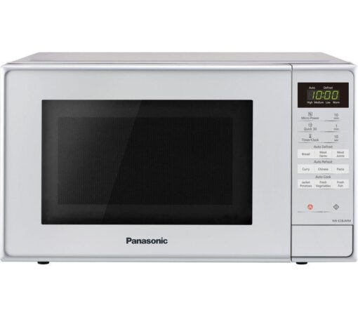 PANASONIC NN-E28JMMBPQ Compact Solo Microwave - Silver, Silver/Grey