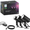 PHILIPS HUE Lily White & Colour Ambiance LED Smart Outdoor Spotlight - Triple Pack