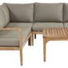 Pacific Malta 5 Seater Wooden Garden Corner Sofa Set-Natural