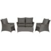 Paris 4 Seater 4Pc Lounging Coffee Set