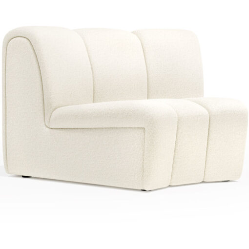 Privatefloor - Curved Module Sofa - Upholstered in Bouclé Fabric - Herridon