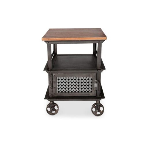 Privatefloor - Industrial Style side table with wheels