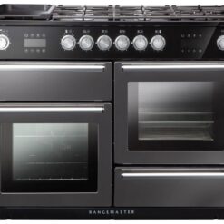 RANGEMASTER Nexus Steam 110 cm Dual Fuel Range Cooker - Slate, Silver/Grey