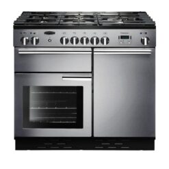 RANGEMASTER Professional PROP100NGFSS/C Dual Fuel Range Cooker - Stainless Steel, Stainless Steel