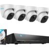 REOLINK PoE AI NVS8-5KD4-A 8-channel 4K Ultra HD NVR Security System - 2 TB, 4 Cameras, White