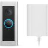 RING Video Doorbell Pro 2 with Plug-In Adapter, Silver/Grey