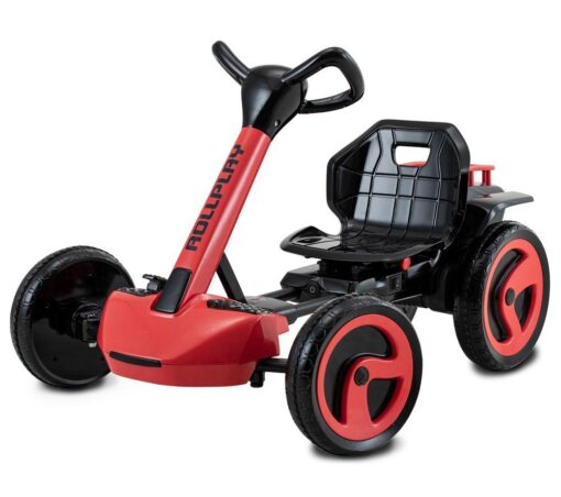 ROLLPLAY Flex Kart XL 12 Volt Electric Go-Kart - Red & Black, Black,Red