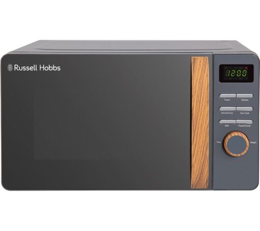 RUSSELL HOBBS Scandi RHMD714G Compact Solo Microwave - Grey, Silver/Grey