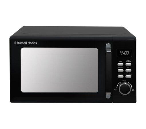 RUSSELL HOBBS Stylevia RHM2026B Compact Solo Microwave - Black, Black