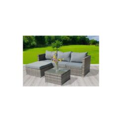 Rattan Furniture Set RFS01 Grey - Birchtree