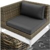 Rattan Garden Furniture Villanova, right corner chair - sofa for garden, rattan furniture, garden corner sofa