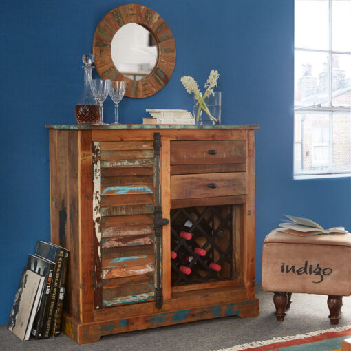 Reclaimed Boat Small Sideboard - Multicolour