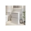 Regis - Bathroom Cloakroom Vanity Unit Wash 600mm Cabinet Drawers Storage White Gloss