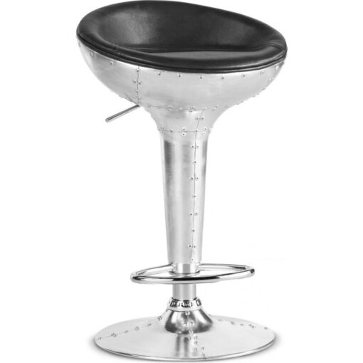 Round Metal Stool - Aviator Style - 90cm - Aviator