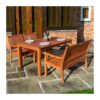 Rowlinson - Willington Rectangular Table 4 Seat Set