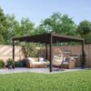 Rutland County Garden Furniture Ltd - Box Pergola - Wood - L360 x W420 x H270 cm - Rustic Brown